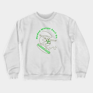 Sponsored Surf Girl Wave Riding Crewneck Sweatshirt